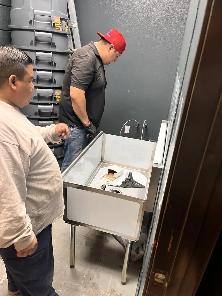 Commercial plumbing and sink installation in Glenlake