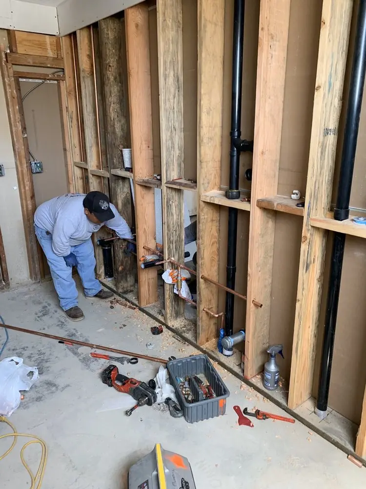 Commercial rough-in plumbing for Water Heater Replacement in Glenlake